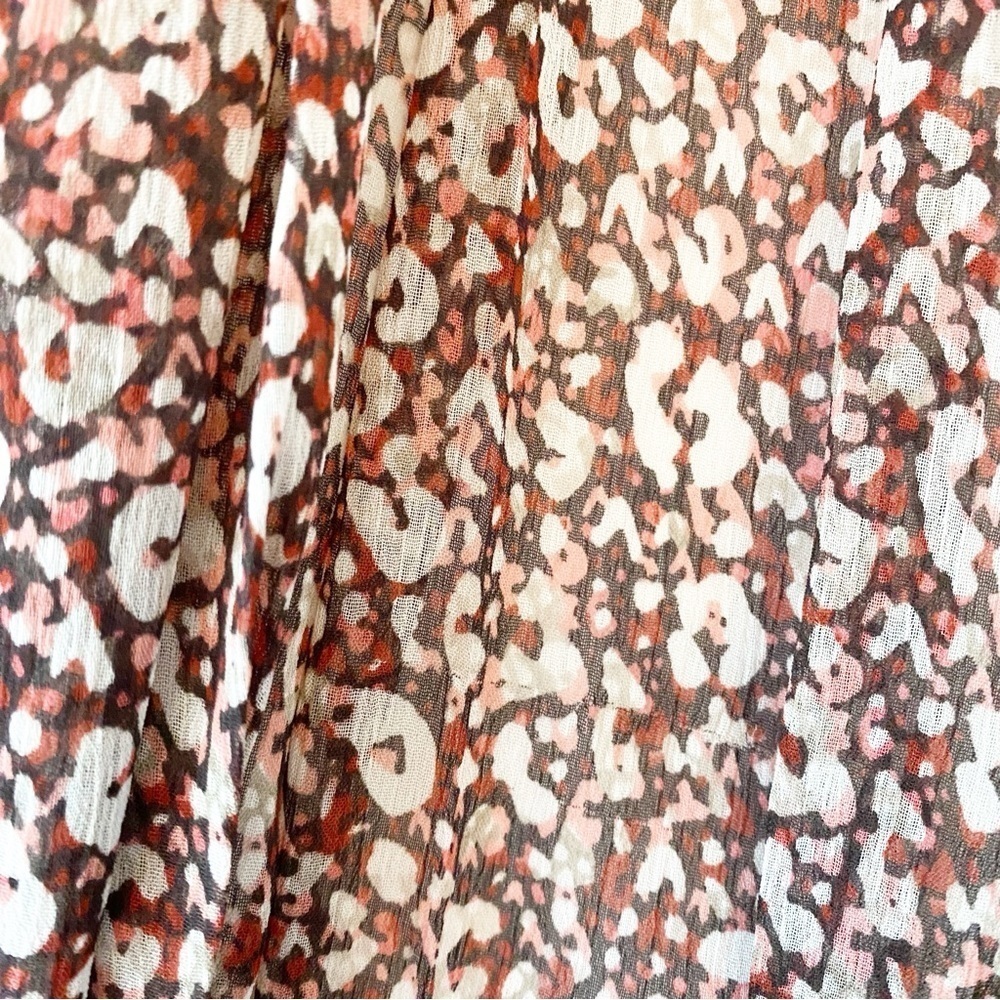 TED BAKER Vallyy Draped Cinched Waist Batwing Midi Dress Animal Print - Picture 13 of 13